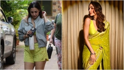 Malaika Arora is the OG fashionista of Bollywood, and rightly so. The star can make any fashion statement work with her swoon-worthy sartorial sense and grace - whether it is athleisure, gym wear, traditional fits, red-carpet-ready gowns, summer dresses or more. Most recently, she served two contrasting looks - gym and ethnic wear - and gave them a vibrant green twist. Scroll through to see her steal-worthy fits. (HT Photo/Varinder Chawla, Instagram) Malaika Arora is the OG fashionista of Bollywood, and rightly so. The star can make any fashion statement work with her swoon-worthy sartorial sense and grace - whether it is athleisure, gym wear, traditional fits, red-carpet-ready gowns, summer dresses or more. Most recently, she served two contrasting looks - gym and ethnic wear - and gave them a vibrant green twist. Scroll through to see her steal-worthy fits. (HT Photo/Varinder Chawla, Instagram)