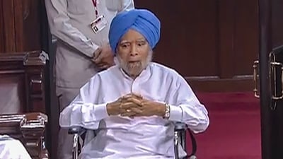 Former prime minister Manmohan Singh attends proceedings in the Rajya Sabha. (PTI) Former prime minister Manmohan Singh attends proceedings in the Rajya Sabha. (PTI)