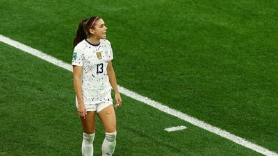 Alex Morgan of the U.S. reacts after being substituted (REUTERS)