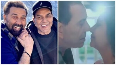 Sunny Deol has talked about Dharmendra's kissing scene with Shabana Azmi. Sunny Deol has talked about Dharmendra's kissing scene with Shabana Azmi.