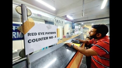 The eye drops that are in short supply include compositions like Tobramycin, moxifloxacin, ciprofloxacin, chloramphenicol, ciprofloxacin D and Flurbiprofen. (REPRESENTATIVE PIC) The eye drops that are in short supply include compositions like Tobramycin, moxifloxacin, ciprofloxacin, chloramphenicol, ciprofloxacin D and Flurbiprofen. (REPRESENTATIVE PIC)