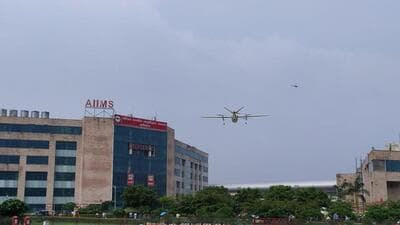 The local police have recovered the drone. (HT Photo) The local police have recovered the drone. (HT Photo)
