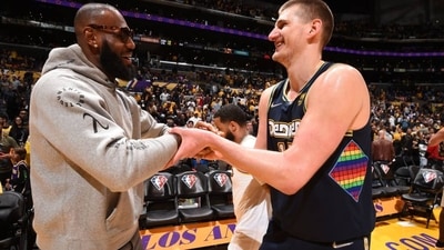 Jerry West hailed Jokic as a player who has “the greatest pair of hands.” Jerry West hailed Jokic as a player who has “the greatest pair of hands.”