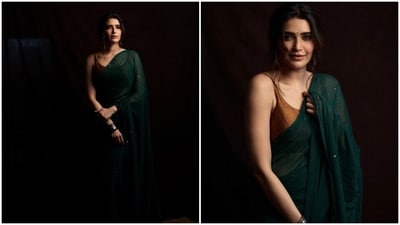 Karishma Tanna is an absolute fashionista. From casual to ethnic to formal ensembles, Karishma knows how to make an attire look better. The actor keeps it chic, comfortable and stylish with every look that she shares on her Instagram profile. On Monday, the actor drove our blues far away with a set of pictures of herself in the six yards of grace. (Instagram/@karishmaktanna) Karishma Tanna is an absolute fashionista. From casual to ethnic to formal ensembles, Karishma knows how to make an attire look better. The actor keeps it chic, comfortable and stylish with every look that she shares on her Instagram profile. On Monday, the actor drove our blues far away with a set of pictures of herself in the six yards of grace. (Instagram/@karishmaktanna)