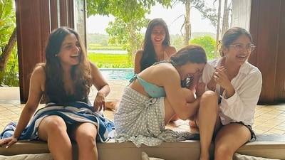 Sara Ali Khan, who was last seen in Zara Hatke Zara Bachke, laughed out loud in one of the pictures she posted. The actor was presumingly in Goa with her friends, and was spotted at Mumbai airport recently as she returned from the trip. Sara Ali Khan, who was last seen in Zara Hatke Zara Bachke, laughed out loud in one of the pictures she posted. The actor was presumingly in Goa with her friends, and was spotted at Mumbai airport recently as she returned from the trip. 