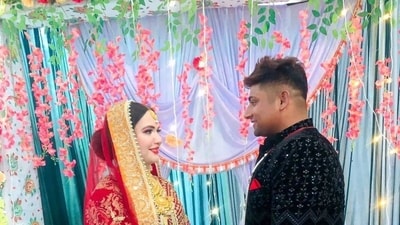 Sarfaraz posted a phot of the wedding on his Instagram handle (Sarfaraz Khan Instagram) Sarfaraz posted a phot of the wedding on his Instagram handle (Sarfaraz Khan Instagram)