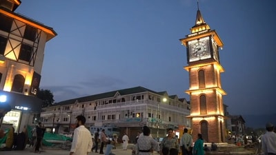 A revamped look of the Srinagar's iconic clowk tower in Lal Chowk. A revamped look of the Srinagar's iconic clowk tower in Lal Chowk.