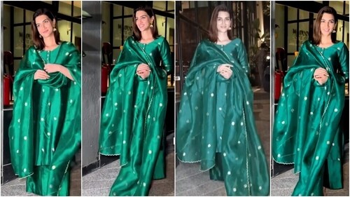 Kriti Sanon clicked by the paparazzi on an outing in Mumbai. (HT Photo/Varinder Chawla) Kriti Sanon clicked by the paparazzi on an outing in Mumbai. (HT Photo/Varinder Chawla)