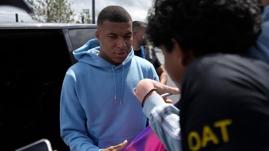 Mbappe’s contract with Paris comes to an end at the conclusion of the 2023/24 season (AP)