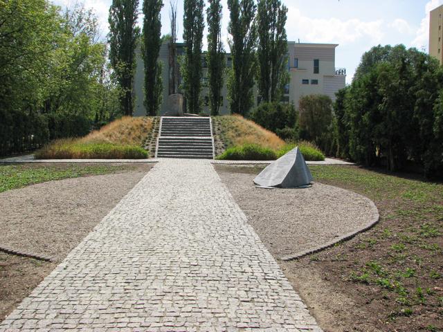 A memorial to the fighters in the Warsaw Ghetto Uprising at 18 Mila Street. It marks where the Jewish resistance group had their headquarters. (Just Another Photographer/Shutterstock) A memorial to the fighters in the Warsaw Ghetto Uprising at 18 Mila Street. It marks where the Jewish resistance group had their headquarters. (Just Another Photographer/Shutterstock)