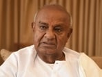 Former Prime Minister HD Deve Gowda (HT Photo)