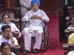 Former prime minister Manmohan Singh attends proceedings in the Rajya Sabha during the Monsoon session of Parliament in New Delhi on Monday, Former prime minister Manmohan Singh attends proceedings in the Rajya Sabha during the Monsoon session of Parliament in New Delhi on Monday,