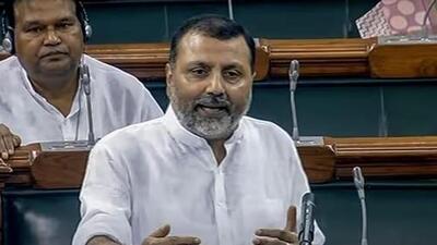 BJP MP Nishikant Dubey speaks in the Lok Sabha during the Monsoon session. (ANI Photo) BJP MP Nishikant Dubey speaks in the Lok Sabha during the Monsoon session. (ANI Photo)