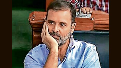 Congress MP Rahul Gandhi during the debate on Motion of no-confidence in the Lok Sabha in the ongoing Monsoon session. (PTI) Congress MP Rahul Gandhi during the debate on Motion of no-confidence in the Lok Sabha in the ongoing Monsoon session. (PTI)