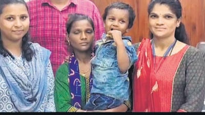 M Dhage, GRP inspector, said, “The family came to us and told us about their missing child. A GRP team, including a crime unit, were formed to search for them. The Waghmare family wanted to catch a train for Nashik, but on Monday, they left the station, and in the morning, they returned to catch the train.” (Pramod Tambe/HT Photo) M Dhage, GRP inspector, said, “The family came to us and told us about their missing child. A GRP team, including a crime unit, were formed to search for them. The Waghmare family wanted to catch a train for Nashik, but on Monday, they left the station, and in the morning, they returned to catch the train.” (Pramod Tambe/HT Photo)