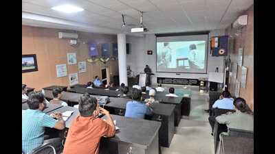 Media orientation capsule underway at AFS-Bamrauli in Prayagraj. (Courtesy: IAF) Media orientation capsule underway at AFS-Bamrauli in Prayagraj. (Courtesy: IAF)