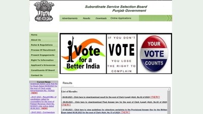 PSSSB Clerk (Legal) results released at sssb.punjab.gov.in, get link here PSSSB Clerk (Legal) results released at sssb.punjab.gov.in, get link here