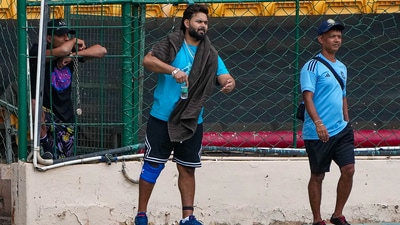 Rishabh Pant watches the Duleep Trophy semi-final in Bengaluru (PTI) Rishabh Pant watches the Duleep Trophy semi-final in Bengaluru (PTI)