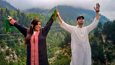 Anju, a married Indian woman who travelled legally to Pakistan, during a sightseeing trip with her Facebook friend Nasrullah, in Upper Dir district, Khyber Pakhtunkhwa province, Pakistan. (PTI) Anju, a married Indian woman who travelled legally to Pakistan, during a sightseeing trip with her Facebook friend Nasrullah, in Upper Dir district, Khyber Pakhtunkhwa province, Pakistan. (PTI)