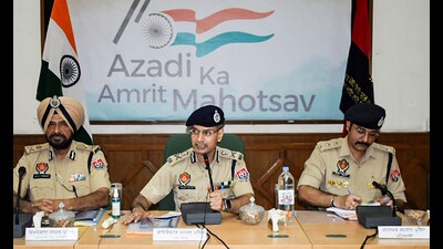 Punjab DGP Gaurav Yadav addresses a meeting with senior police officers of various districts of Punjab over security arrangements ahead of Independence Day in Patiala on Tuesday. (ANI) Punjab DGP Gaurav Yadav addresses a meeting with senior police officers of various districts of Punjab over security arrangements ahead of Independence Day in Patiala on Tuesday. (ANI)