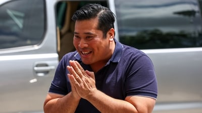 Vacharaesorn Vivacharawongse, 42, the second-eldest son of Thailand's King Maha Vajiralongkorn arrives at the Foundation for Slum Child Care supported by the Royal Family, in Bangkok, Thailand, August 8, 2023. REUTERS/Athit Perawongmetha (REUTERS)