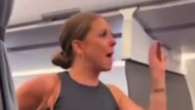 Tiffany Gomas was forced to leave the plane after the incident, which led to hours of delay for other passengers (TikTok) Tiffany Gomas was forced to leave the plane after the incident, which led to hours of delay for other passengers (TikTok)