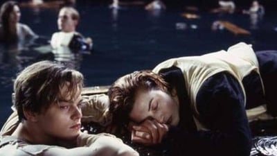 Leonardo DiCaprio and Kate Winslet in Titanic Leonardo DiCaprio and Kate Winslet in Titanic