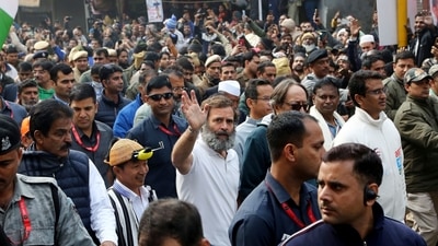 Congress leader Rahul Gandhi waves to the supporters as he leads the party's Bharat Jodo Yatra in Delhi. (ANI / File Photo) Congress leader Rahul Gandhi waves to the supporters as he leads the party's Bharat Jodo Yatra in Delhi. (ANI / File Photo)
