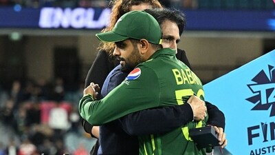Ramiz Raja and Babar Azam after last year's T20 World Cup final. (Getty) Ramiz Raja and Babar Azam after last year's T20 World Cup final. (Getty)