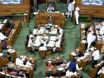 Lok Sabha during the ongoing Monsoon Session of Parliament House, in New Delhi on Tuesday. (ANI) Lok Sabha during the ongoing Monsoon Session of Parliament House, in New Delhi on Tuesday. (ANI)