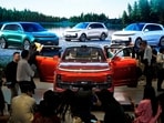 A Li L7 electric SUV by Li Auto is displayed at the Auto Shanghai show, in Shanghai, China, April 18, 2023.
