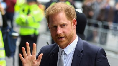 Prince Harry, Duke of Sussex walks outside the Rolls Building of the High Court in London, Britain June 7, 2023 (REUTERS/Hannah McKay/File Photo) (REUTERS)
