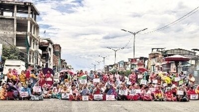 Manipur has been in the throes of clashes, close to a state of civil war, for over three months. (ANI) Manipur has been in the throes of clashes, close to a state of civil war, for over three months. (ANI)