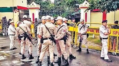 Manipur police registers FIR against Assam Rifles personnel for stopping them from pursuing armed miscreants. (ANI) Manipur police registers FIR against Assam Rifles personnel for stopping them from pursuing armed miscreants. (ANI)