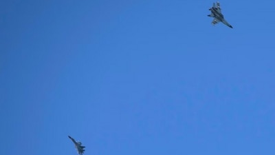 Chinese People's Liberation Army (PLA) aircraft fly over the 68-nautical-mile scenic spot, one of mainland China's closest points to the island of Taiwan, in Pingtan island. (Reuters) Chinese People's Liberation Army (PLA) aircraft fly over the 68-nautical-mile scenic spot, one of mainland China's closest points to the island of Taiwan, in Pingtan island. (Reuters)