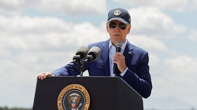 U.S. President Joe Biden delivers remarks on his administration's conservation efforts on the day he signs a proclamation establishing the Baaj Nwaavjo I'tah Kukveni – Ancestral Footprints of the Grand Canyon National Monument, at the Historic Red Butte Airfied in Tusayan, Arizona, U.S., August 8, 2023. REUTERS/Jonathan Ernst (REUTERS)