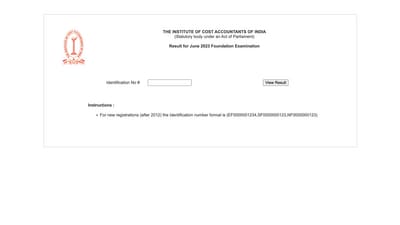 ICMAI CMA Foundation result 2023 June announced (icmai.in)