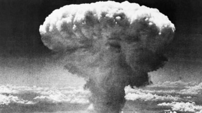 In this August 9, 1945 file photo, a mushroom cloud rises moments after the atomic bomb was dropped on Nagasaki, southern Japan. (AP File Photo) In this August 9, 1945 file photo, a mushroom cloud rises moments after the atomic bomb was dropped on Nagasaki, southern Japan. (AP File Photo)