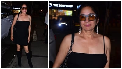 Neena Gupta was spotted in Mumbai on Tuesday. (Varinder Chawla) Neena Gupta was spotted in Mumbai on Tuesday. (Varinder Chawla)