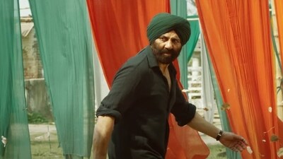 Sunny Deol in a still from Gadar 2. Sunny Deol in a still from Gadar 2.