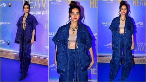 Shibani Dandekar at Made In Heaven 2 premiere. (HT Photo/Varinder Chawla) Shibani Dandekar at Made In Heaven 2 premiere. (HT Photo/Varinder Chawla)