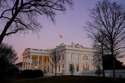 FILE PHOTO: The White House is seen at sunset on U.S. President Joe Biden's first day in office in Washington, U.S., January 20, 2021. REUTERS/Erin Scott/File Photo (REUTERS/Erin Scott)