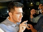 AAP MP Raghav Chadha speaks to the media. (ANIPhoto) AAP MP Raghav Chadha speaks to the media. (ANIPhoto)