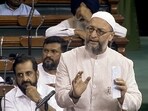 AIMIM MP Asaduddin Owaisi speaks in Lok Sabha.