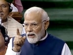 Prime Minister Narendra Modi speaks in Lok Sabha during the ongoing Monsoon Session of Parliament. Prime Minister Narendra Modi speaks in Lok Sabha during the ongoing Monsoon Session of Parliament.