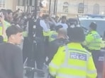 On Oxford Street in Central London, frightened store owners pulled down their shutters with customers still inside when attempted looting happened at around 3pm. On Oxford Street in Central London, frightened store owners pulled down their shutters with customers still inside when attempted looting happened at around 3pm.