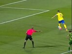 Cristiano Ronaldo scores from a penalty kick to send Al Nassr to final of Arab Club Champions Cup