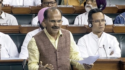 Leader of Opposition in Lok Sabha, Adhir Ranjan Chowdhury (ANI)