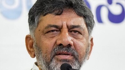 Karnataka deputy chief minister DK Shivakumar. (PTI)