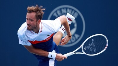 Danil Medvedev serves against Matteo Arnaldi of Italy during Day Three of the National Bank Open (Getty Images via AFP) Danil Medvedev serves against Matteo Arnaldi of Italy during Day Three of the National Bank Open (Getty Images via AFP)